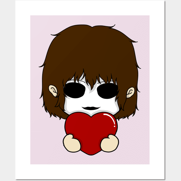 masky valentine chibi Wall Art by LillyTheChibi